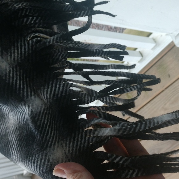 Time and Tru Faux Wrap Flannel Skirt Pull-up Plaid Warm Fringe Office 16-18 XL - Picture 10 of 15